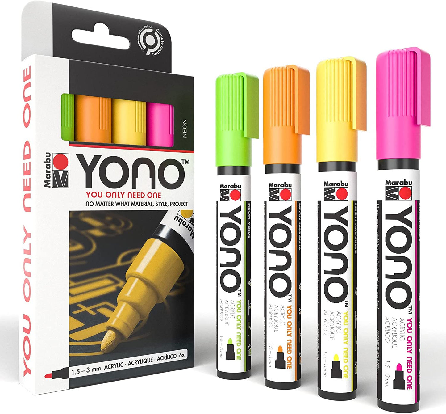 Neon Marabu YONO Markers 4-Pack-0