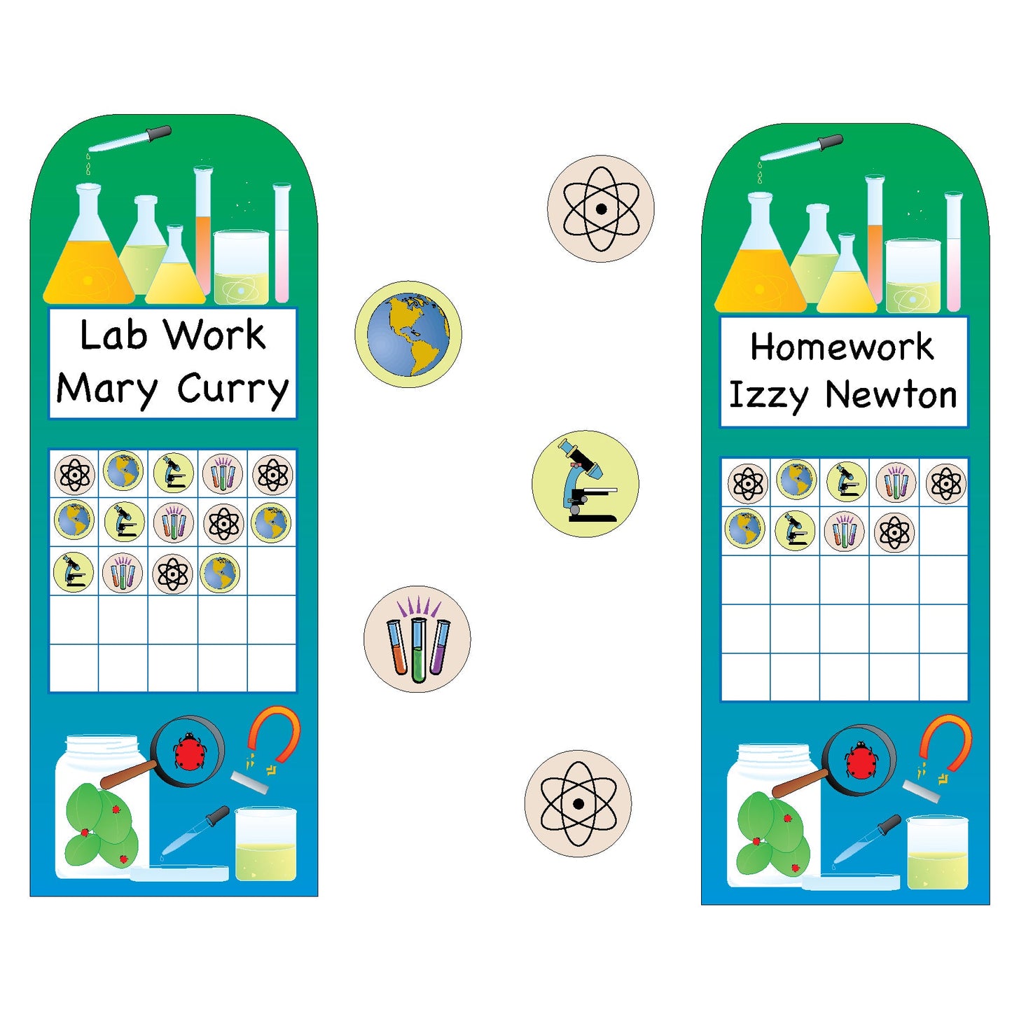 SHAPES ETC. Incentive Stickers - Science Lab (Pack of 1728)