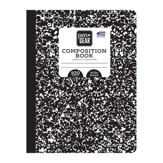 W/R Composition Book,  100 Pages - Assorted Colors