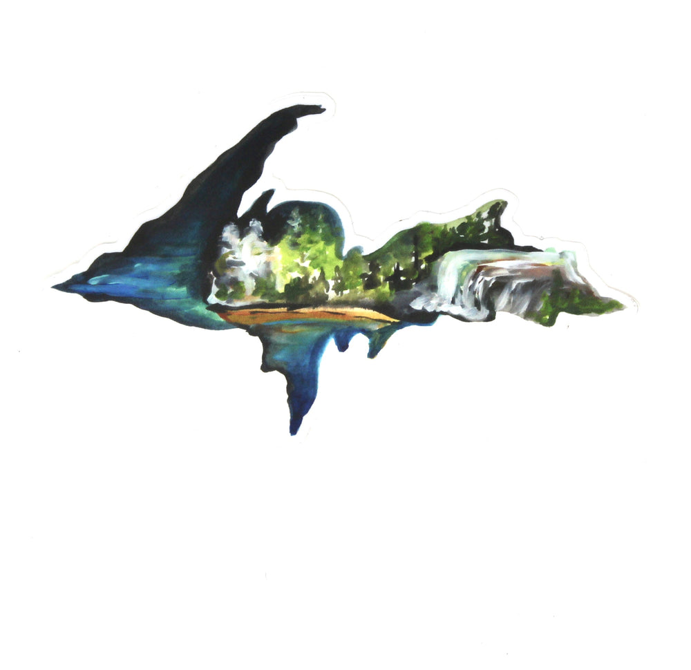 UP Upper Peninsula Michigan klistermærke - Vejrbestandigt/Holdbart vinylklistermærke