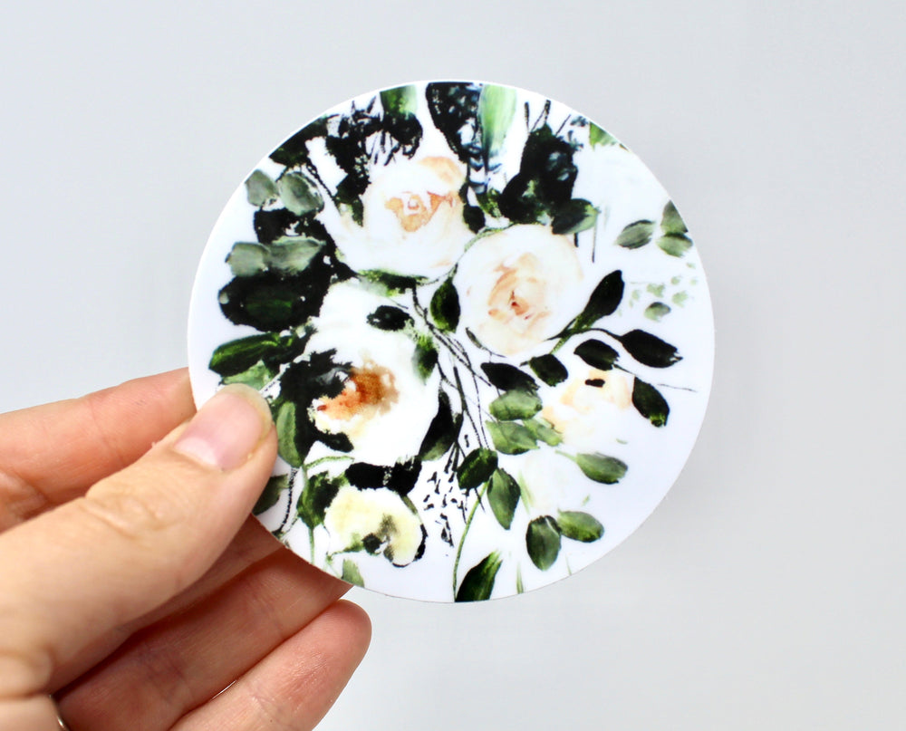 Blomsterklistermærke/dekal