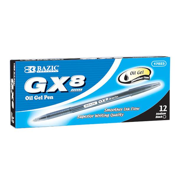 GX-8 sort olie-gel blækpen (12 stk.)