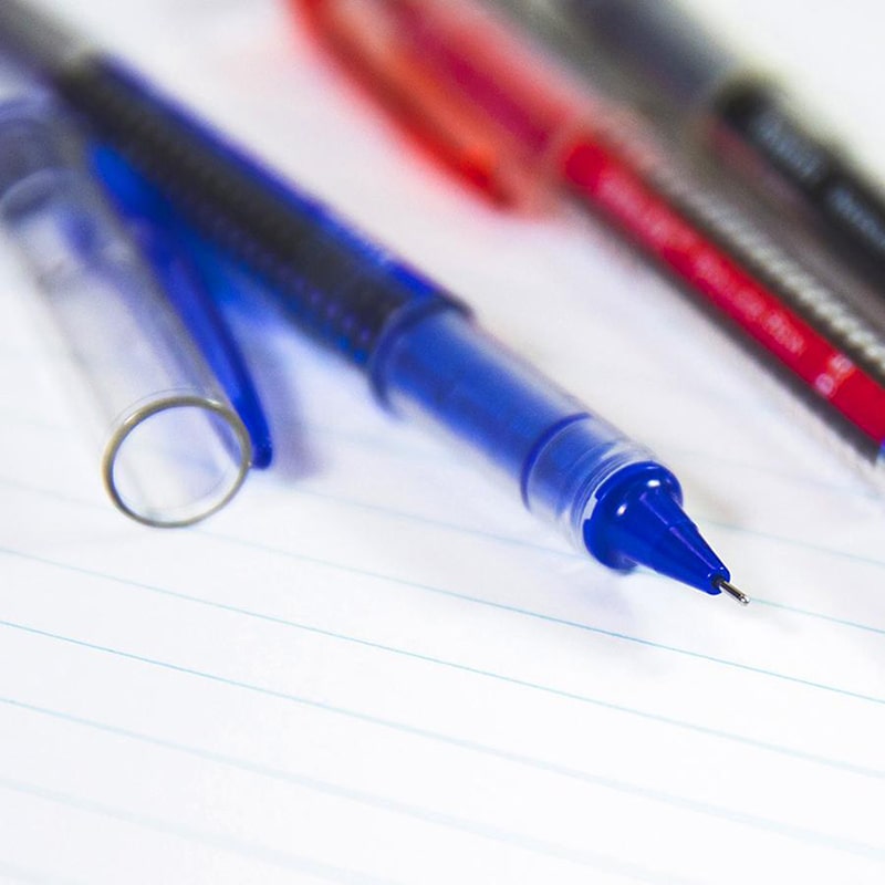 Black Needle-Tip Rollerball Pen (3/Pack)