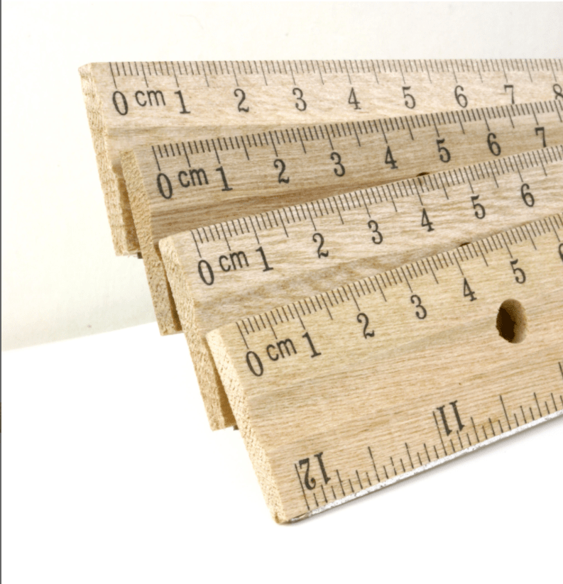 THE CEO 12" (30cm) Wooden Ruler