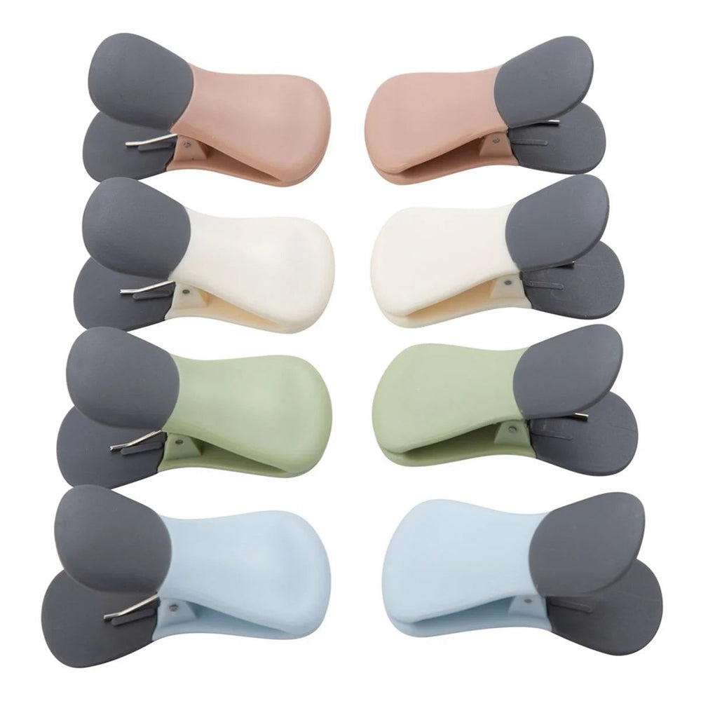 8-Piece Magnetic Bag Clip Set, Multi Color