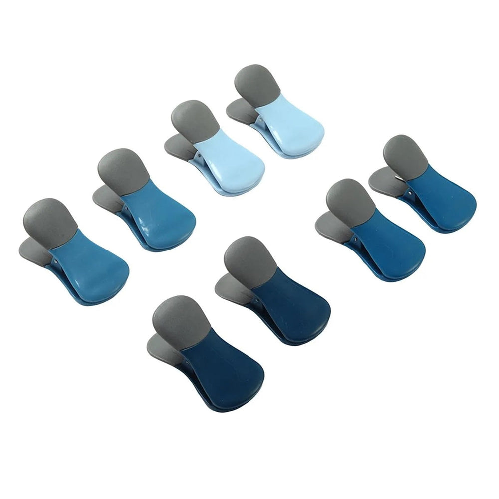 8-Piece Magnetic Bag Clip Set, Blue