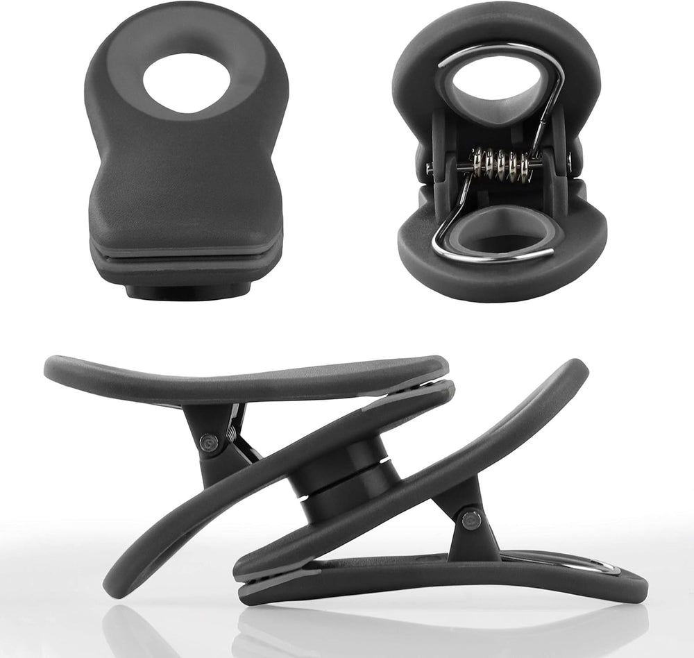 10-Piece Magnetic Bag Clip Set, Black