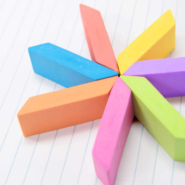 Neon viskelædersæt (15 stk./pakke)