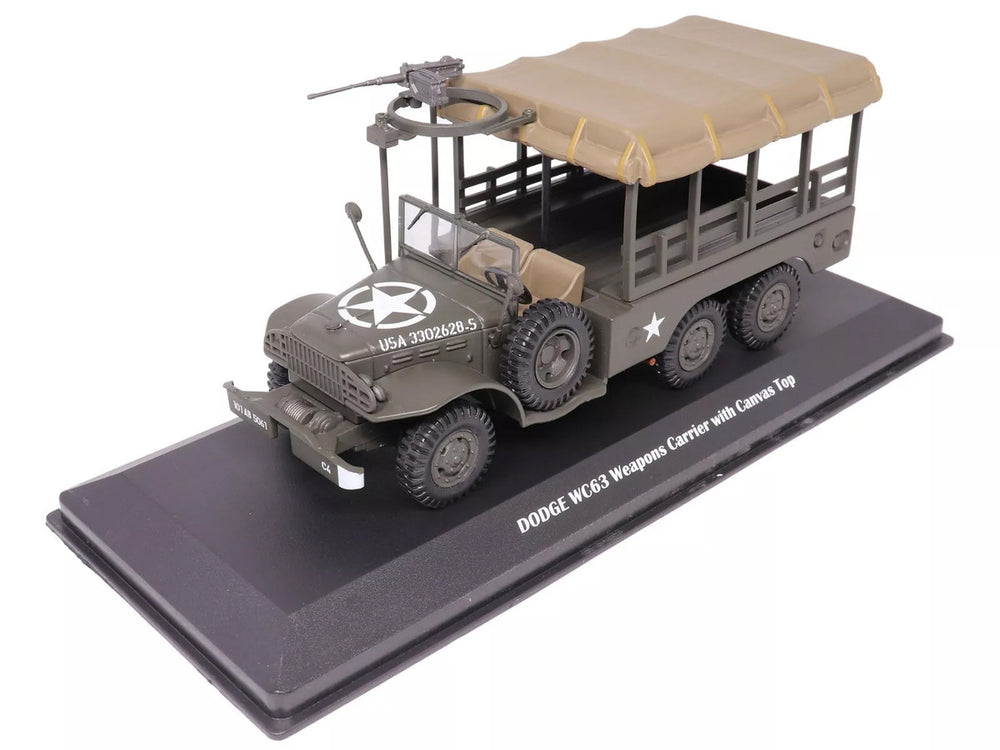 Dodge WC63 Weapons Carrier with Canvas Top Olive Drab 