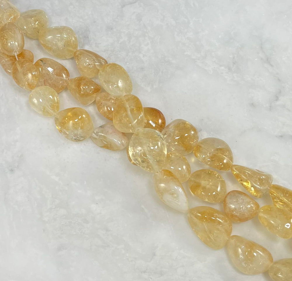 Citrine Nugget Strands-5