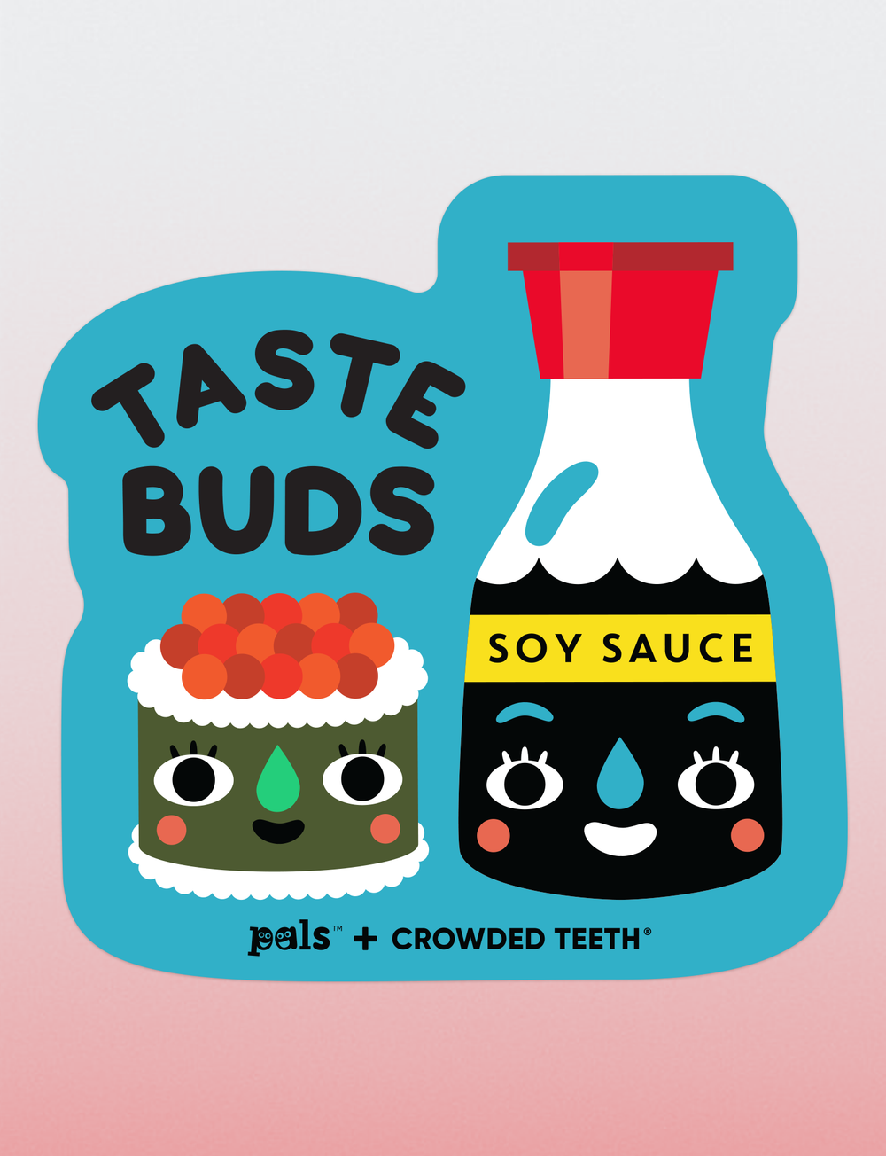 NYT! Klistermærke med smagsløg til sushi og sojasauce