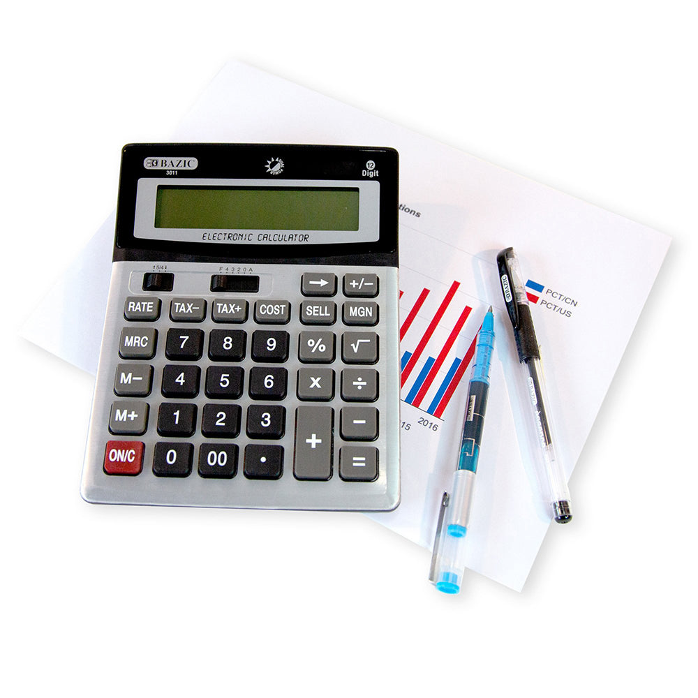 12-Digit Desktop Calculator w/ Profit Calculation & Tax Functions