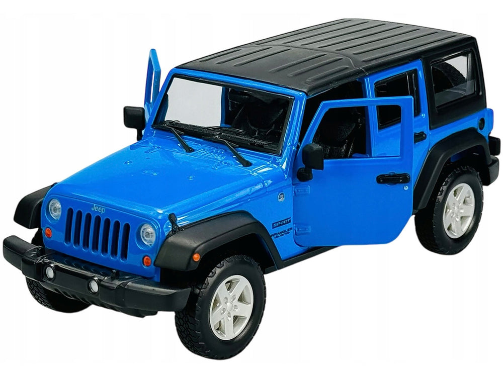 2015 Jeep Wrangler Unlimited Blue with Black Top 