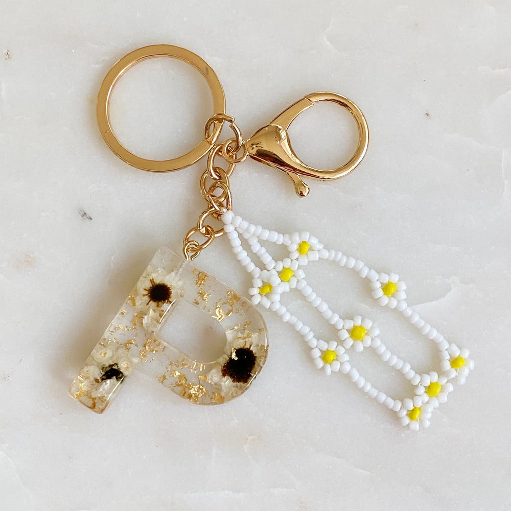 Baby Daisy Initial Key Chain Prepack
