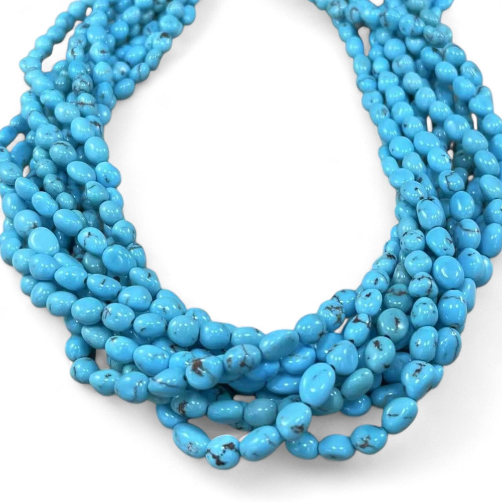 Rare Egyptian Turquoise  5-7mm Small Tumble Nugget / Quantity Limited-0