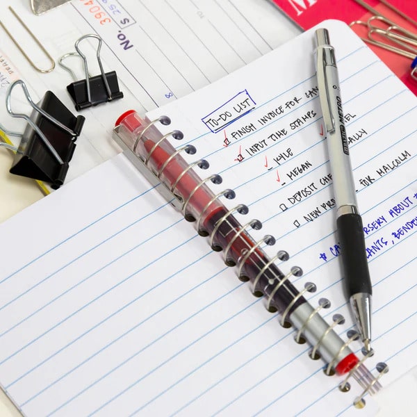 Spiralformet tyk bogomslag i polyuretan, 10 x 14 cm, 150 stk.