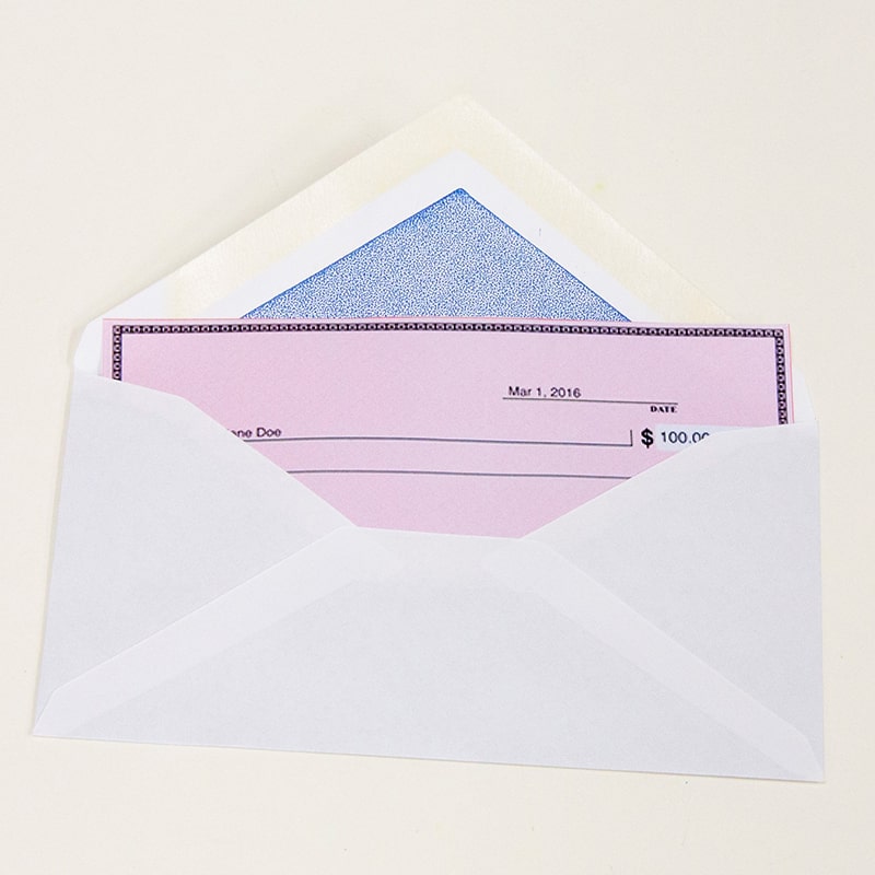 #6 3/4 Security Envelope w/ Gummed Closure (80/Pack)