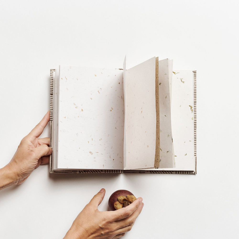 Egebrun Zero Waste Håndlavet Artisanal Journal