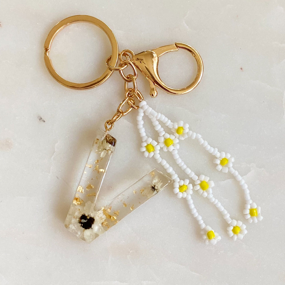 Baby Daisy Initial Key Chain Prepack