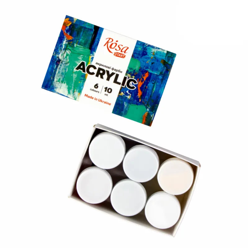 Rosa Start Color Acrylic Paint Set 6 colors (0.34 oz each)