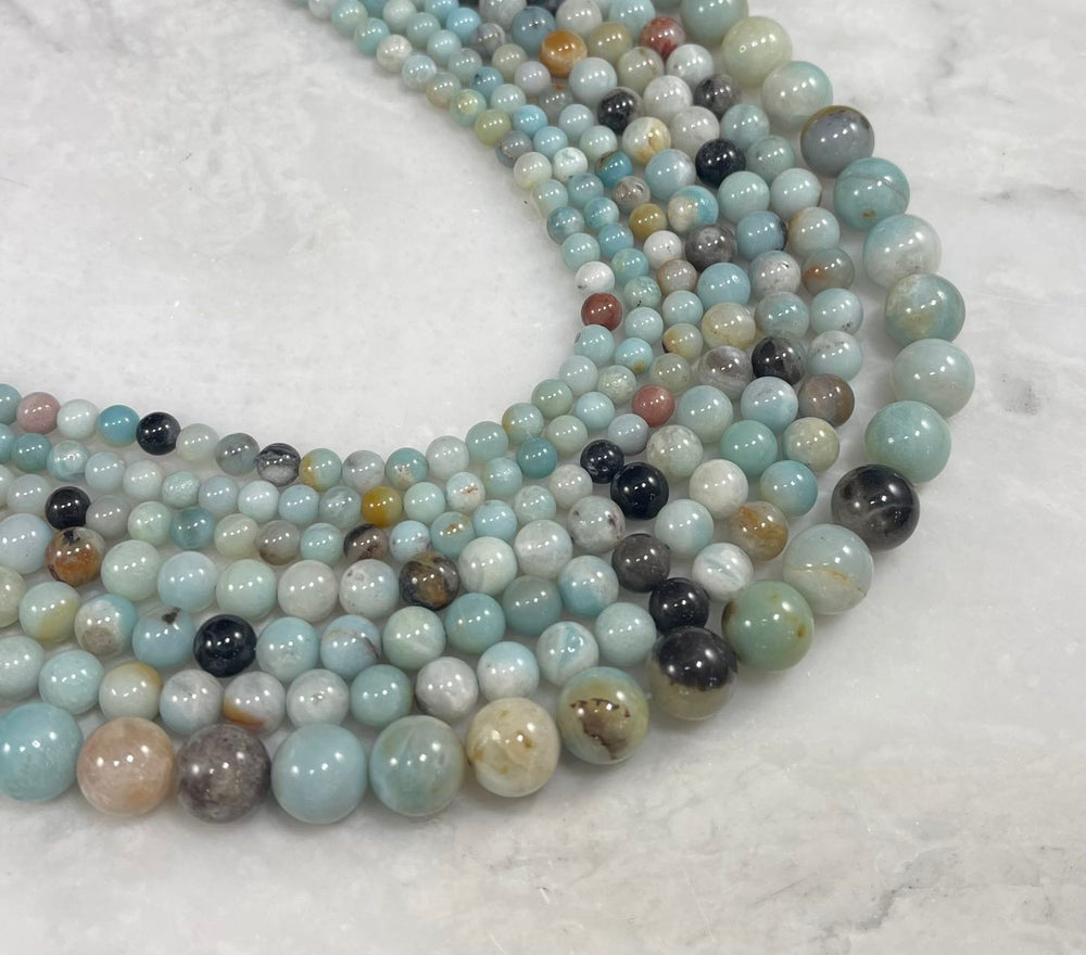 Multi Color Amazonite Round-1