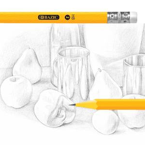 Forspidset #2 gul blyant (12 stk./pakke)