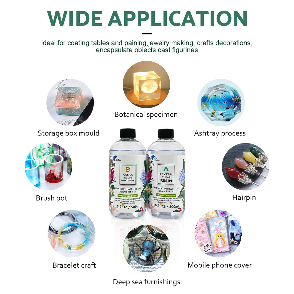 8Ltr Epoxy Resin 1 1 AB Kit Art DIY UV Crafts Glass  and  Water Clear Epoxy Coating