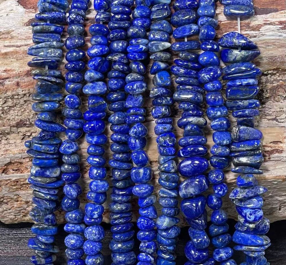 Natural Lapis Lazuli A Grade Tumble Chips 6-11mm-1