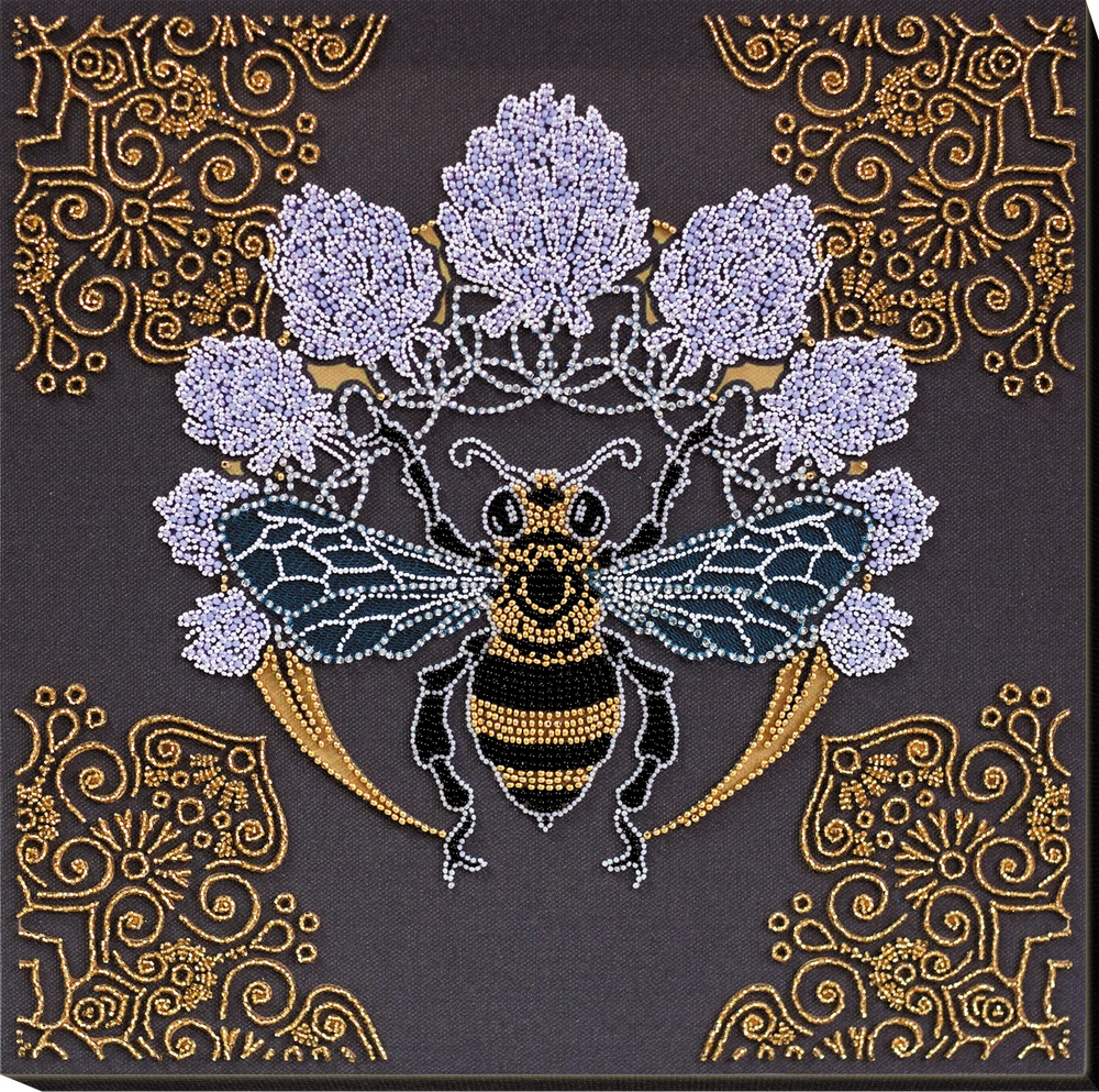 Bead Embroidery Kit - Bee in clover AB-831