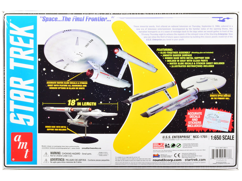 Skill 2 Model Kit U.S.S. Enterprise NCC-1701 Space Ship 