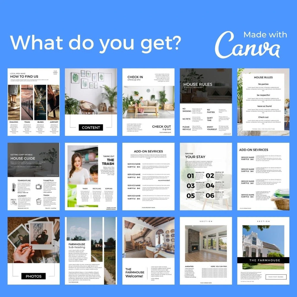 Downloadable Air BnB Ebook Template