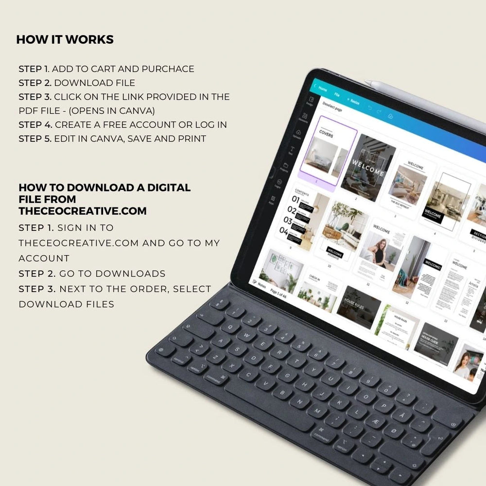 Downloadable Air BnB Ebook Template