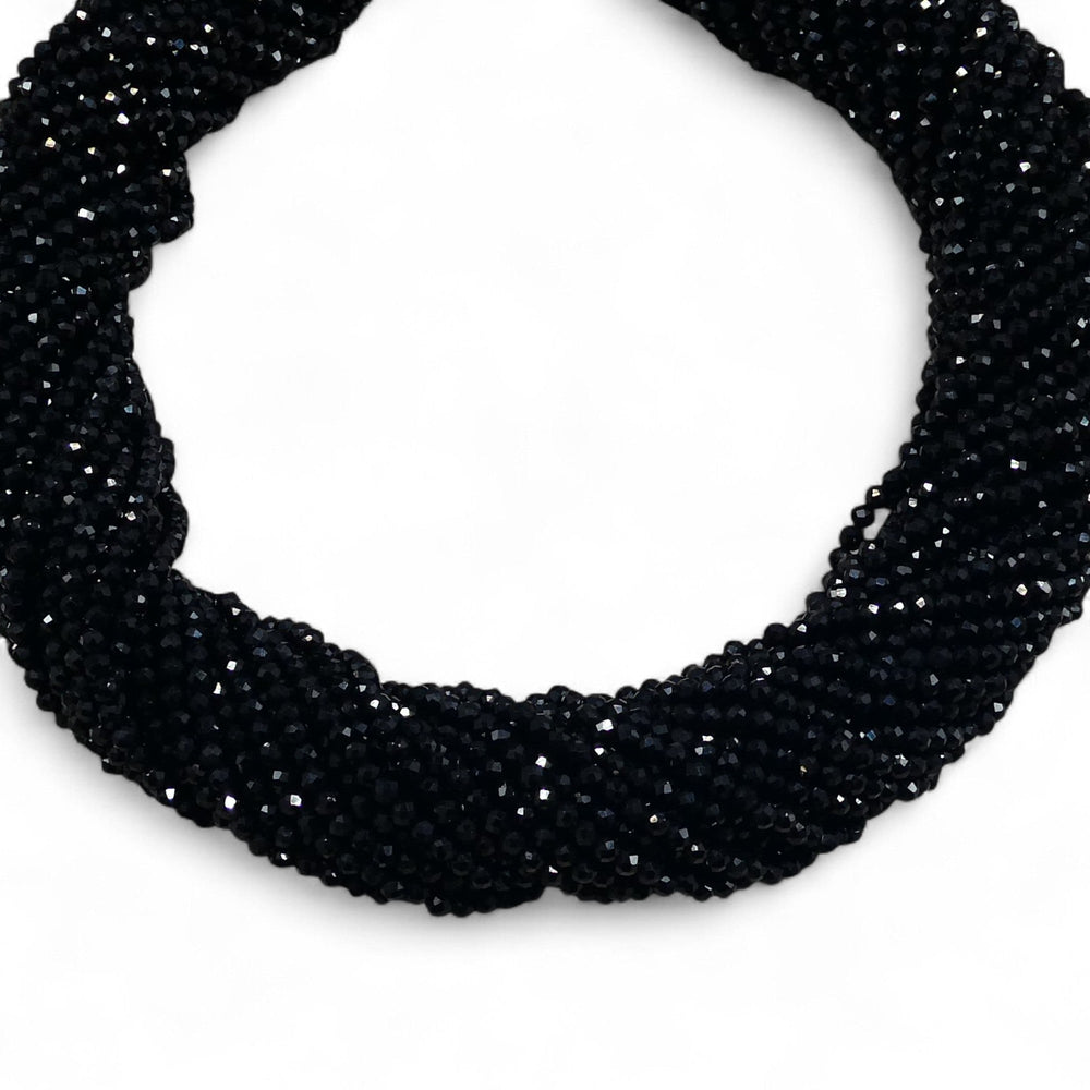 Black Spinel Micro Faceted Round