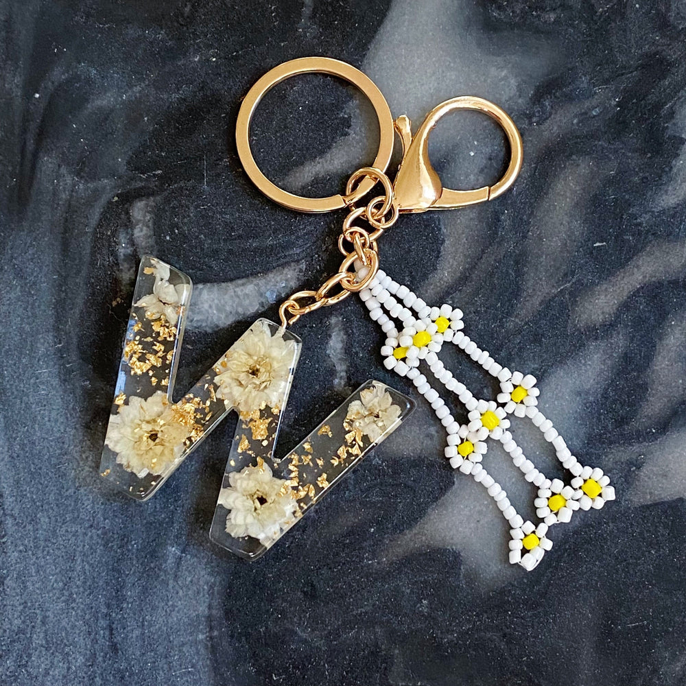 Baby Daisy Initial Key Chain Prepack
