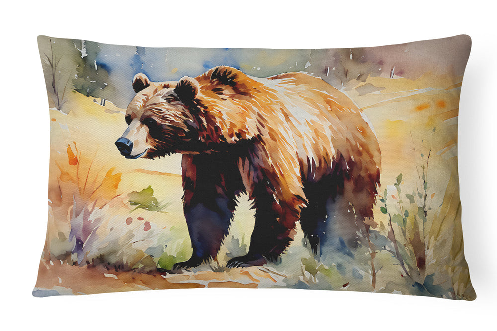 Grizzly Bear Throw Pillow