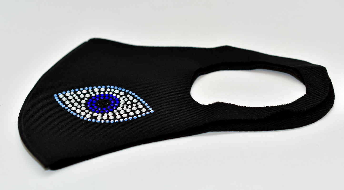 Evil Eye Crystal Fashion Mask