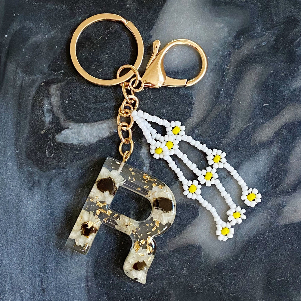 Baby Daisy Initial Key Chain Prepack