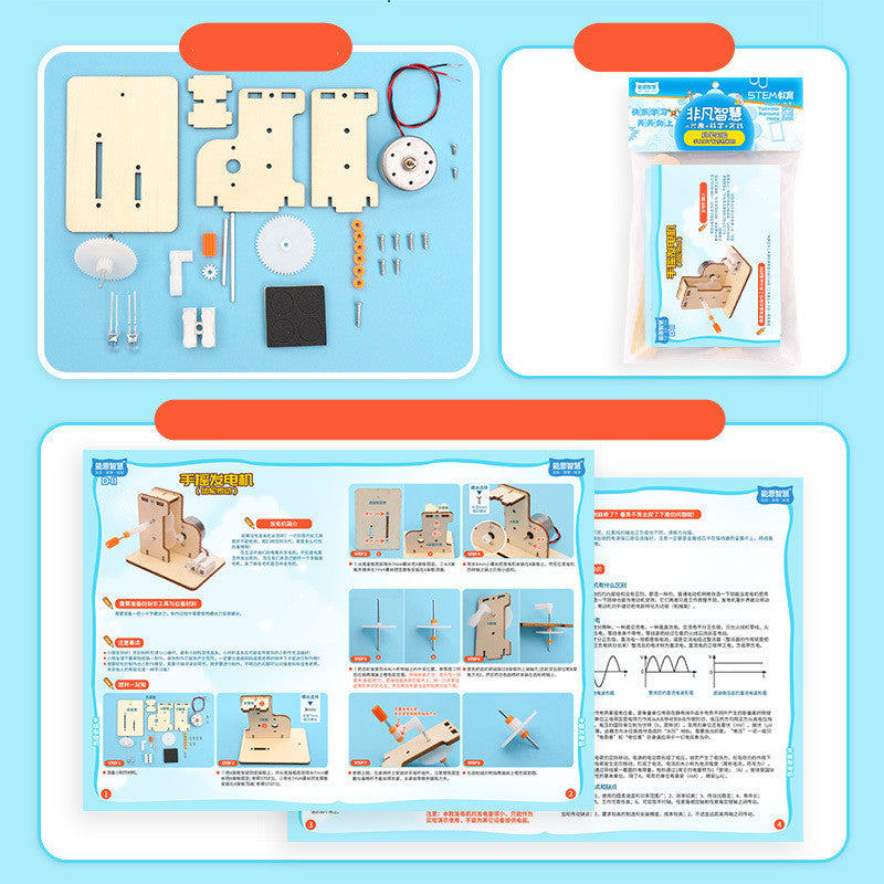 Hand-Cranked Generator DIY Science and Technology Kit