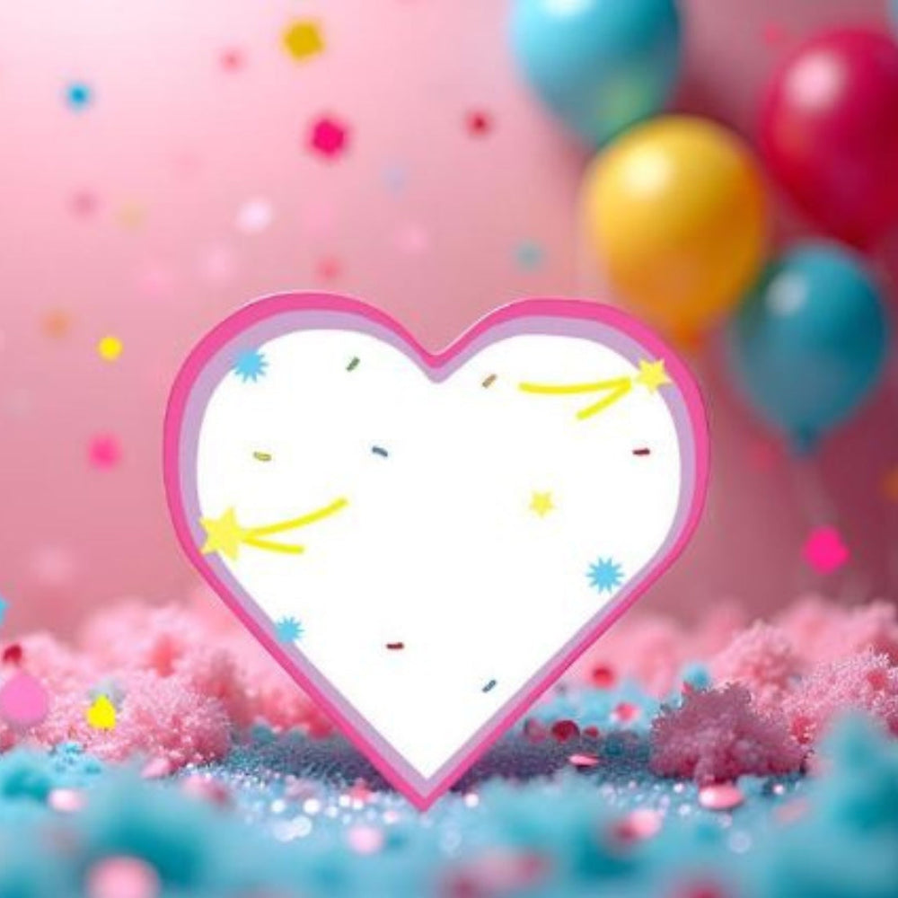 SHAPES ETC.  Large Cardstock Accents - Celebration Heart