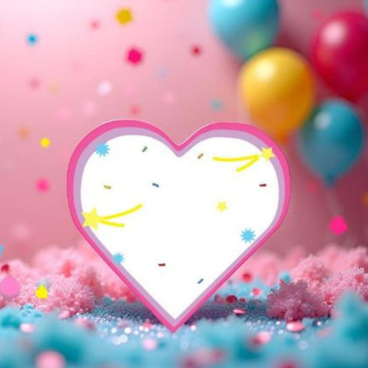 SHAPES ETC.  Large Cardstock Accents - Celebration Heart