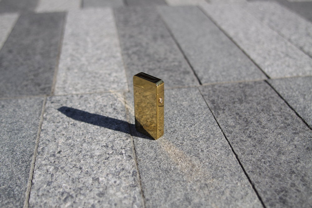 Golden Dual Arc Lighter