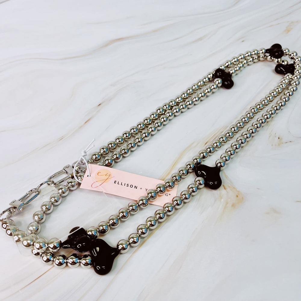 Hjerter og perler crossbody telefonsnor