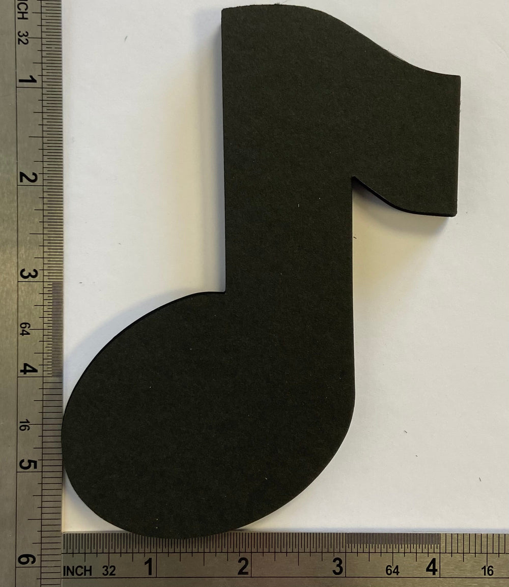 SHAPES ETC. Small Single Color Cut-Out - Music Note-3