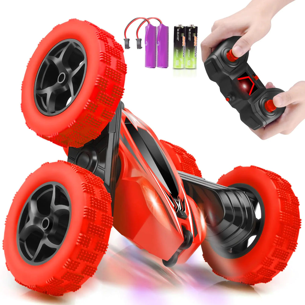 ORRENTE Remote Control Car RC Cars Toys 2.4GHz 4WD Fast RC Car Kids Toys Double Sided 360° Rotating Monster Truck Toys for Girls RC Truck Toy Cars for Boys