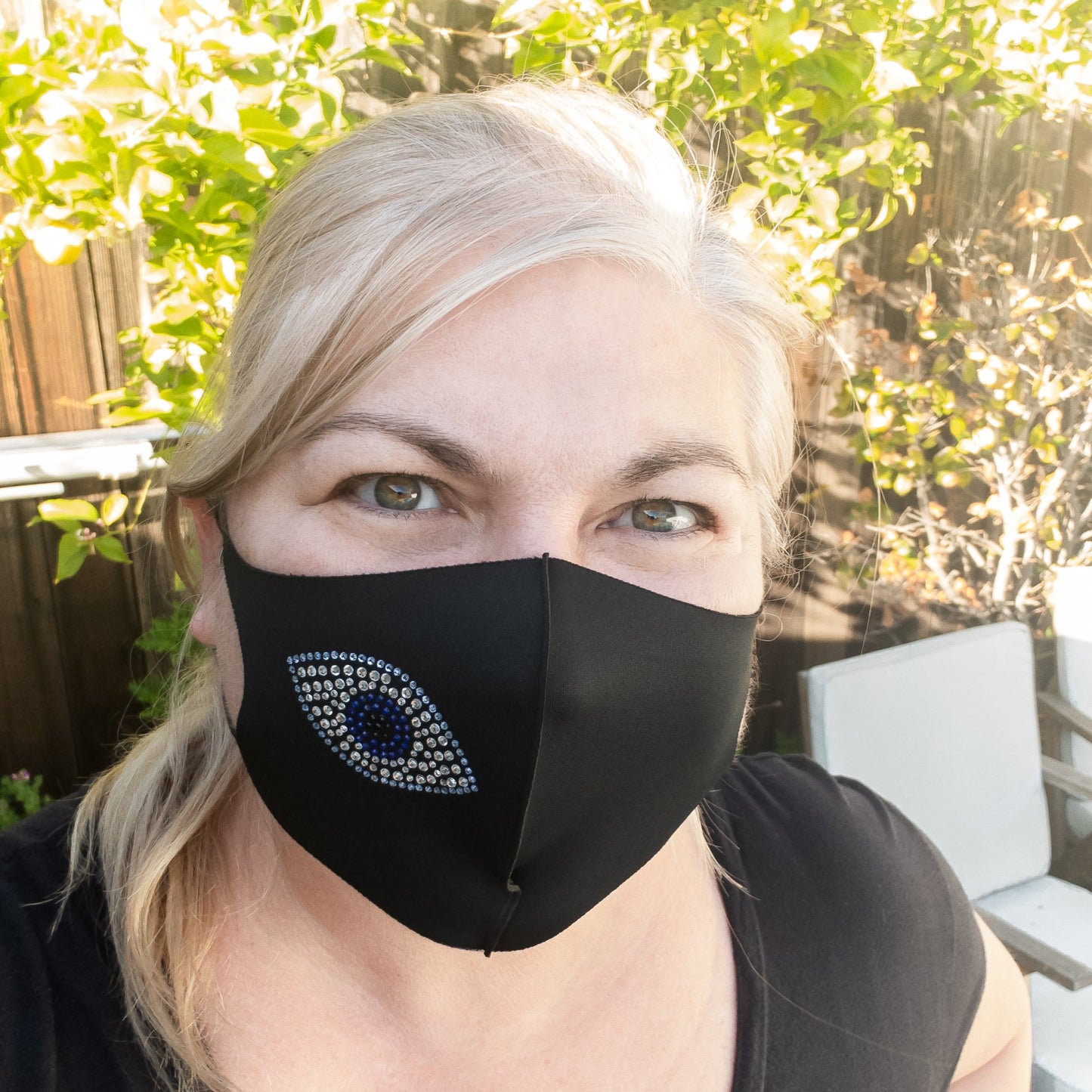 Evil Eye Crystal Fashion Mask