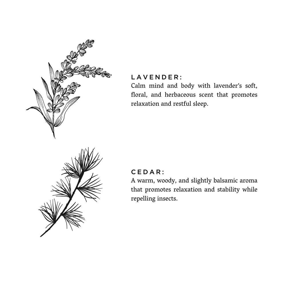 Lavendel + Cedertræ - Signaturlys