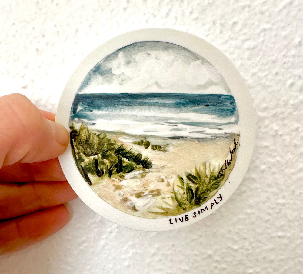 Lev Simply-klistermærke