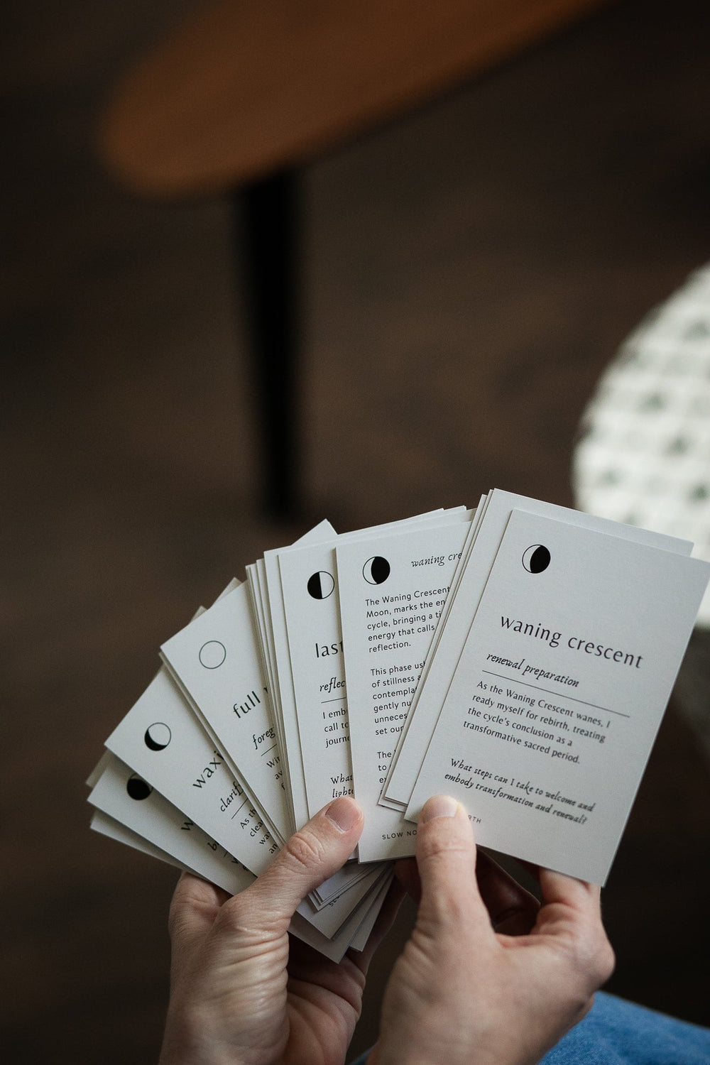 Månerefleksioner - Månefasekort