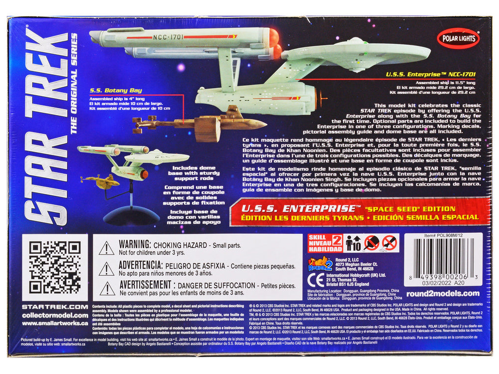 Skill 2 Model Kit Star Trek U.S.S. Enterprise and S.S. Botany Bay 