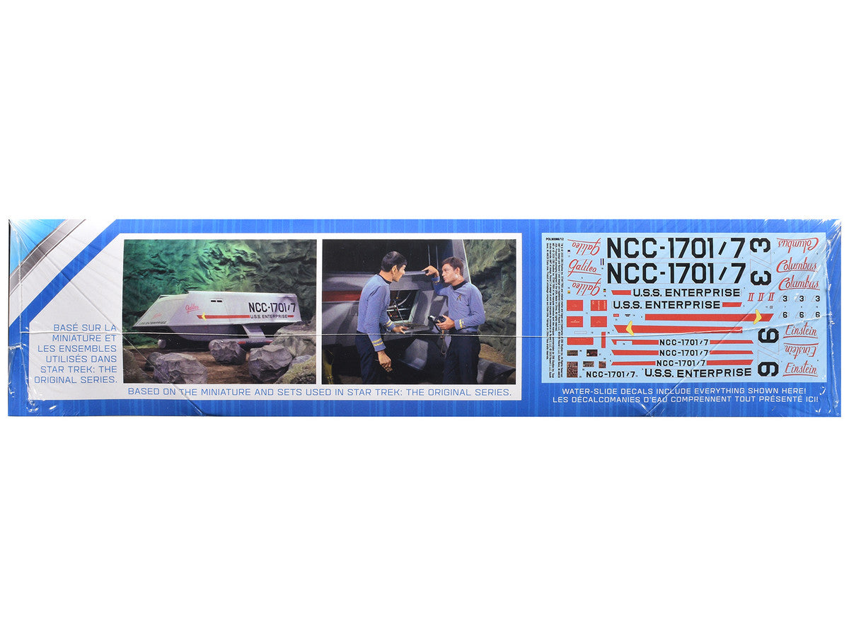 Skill 2 Model Kit Galileo Shuttlecraft "Star Trek: The Original Series" (1966-1968) TV Series 1/32 Scale Model by Polar Lights